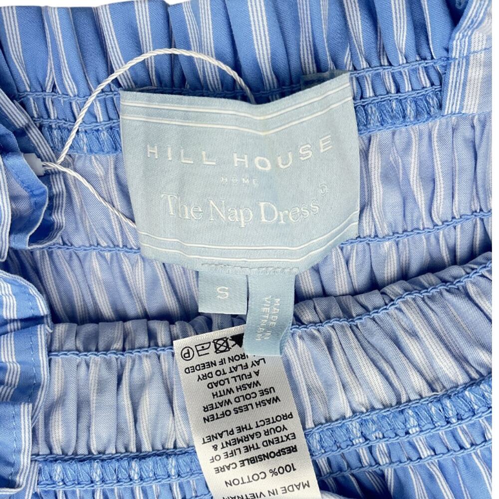 Hill House Home Smocked Blue Kimmy Nap Dress Size S - Picture 4 of 4